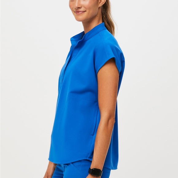 Figs Rafaela Scrub Top Royal Blue - Picture 2 of 4